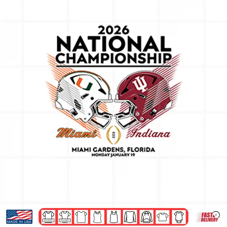 Design Miami Vs Indiana CFP National Championship 2026 Shirt