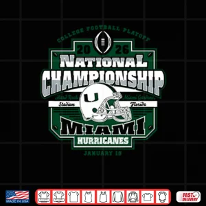 Design Miami Hurricanes CFP National Championship 2026 Shirt