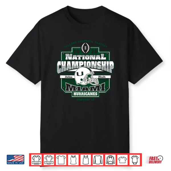 Miami Hurricanes CFP National Championship 2026 Shirt