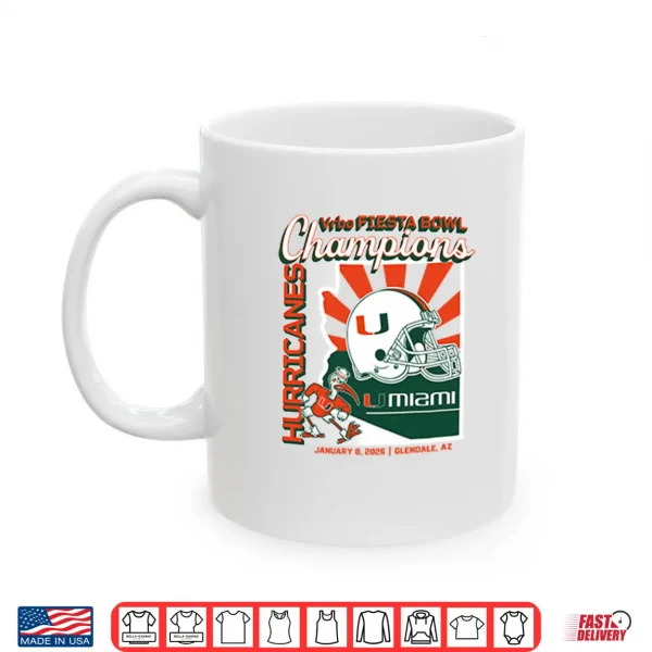 Mug Miami Football Fiesta Bowl Champions Shirt