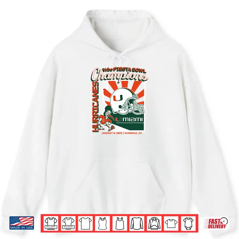 Miami Football Fiesta Bowl Champions Shirt 2 Hoodie Miami Football Fiesta Bowl Champions Shirt