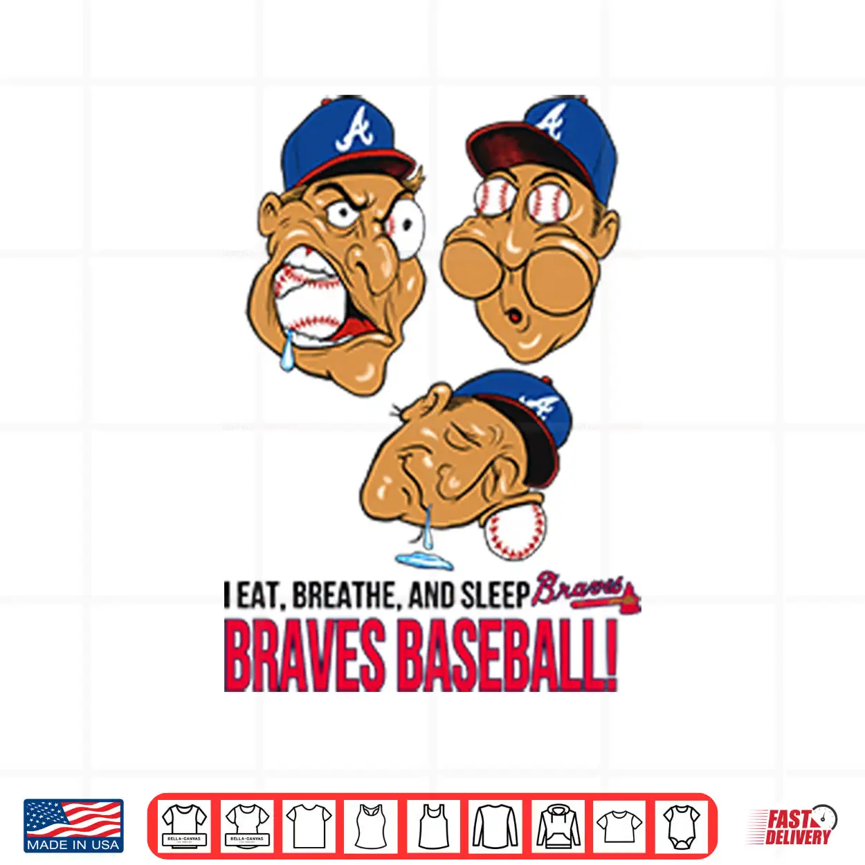 I Eat Breathe And Sleep Braves Baseball Shirt I Eat Breathe And Sleep Braves Baseball Shirt