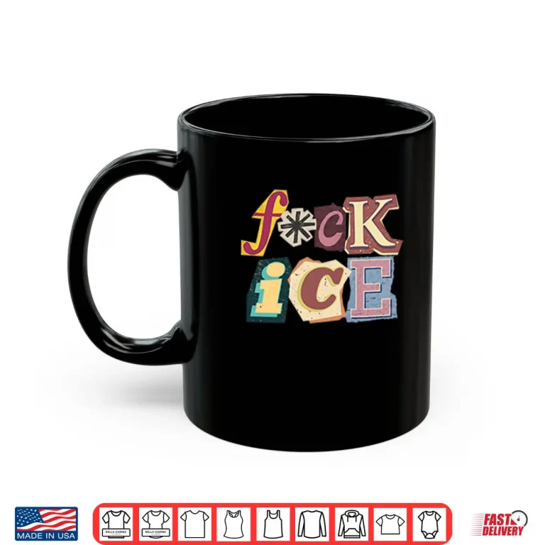 Mug Fuck ICE Magazine Letters Shirt