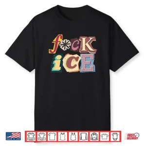 Fuck ICE Magazine Letters Shirt