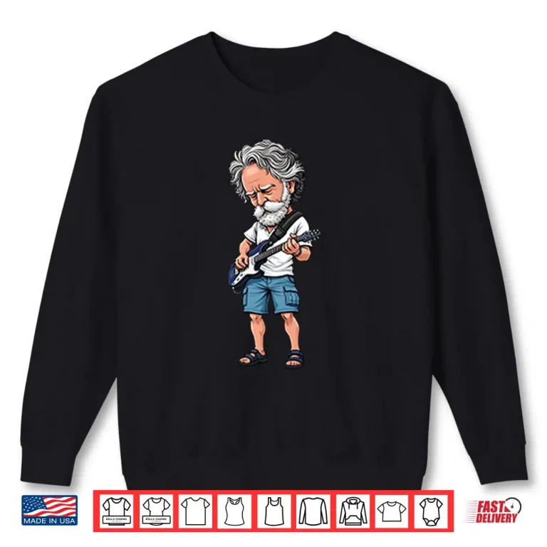 Bob Weir Guitar Illustration Shirt 1 Sweatshirt Bob Weir Guitar Illustration Shirt
