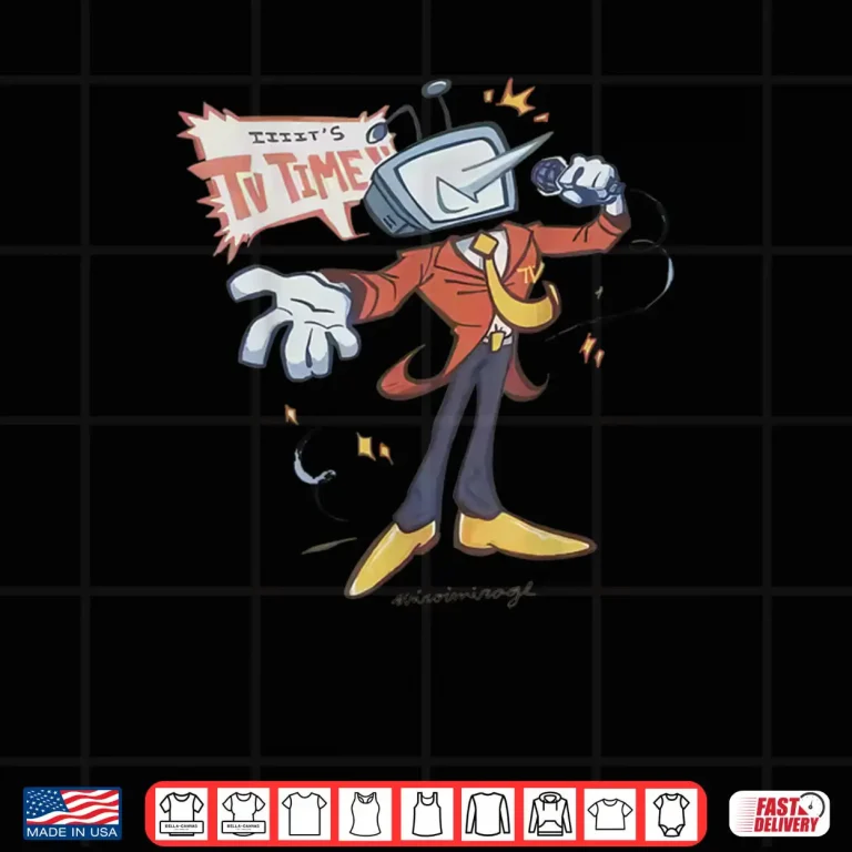 Design Vintage Its TV Time Mr Tenna Shirt 1
