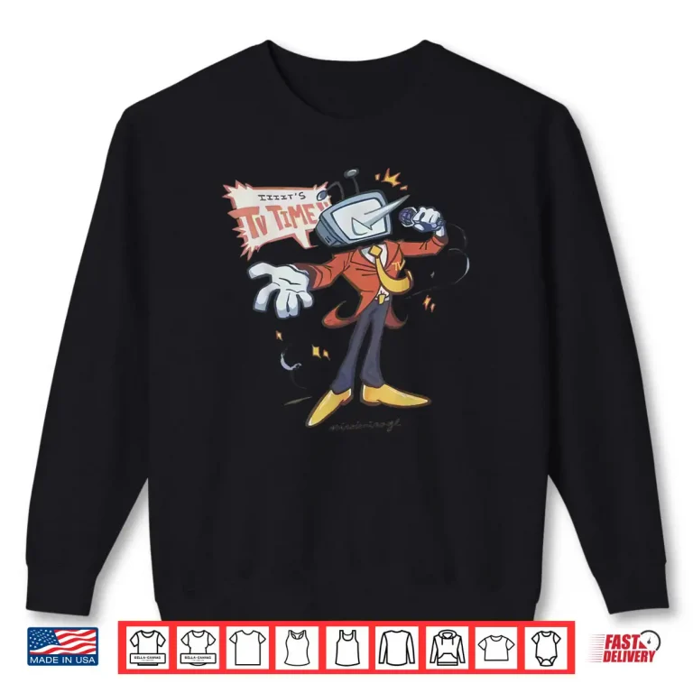Sweatshirt Vintage Its TV Time Mr Tenna Shirt 1