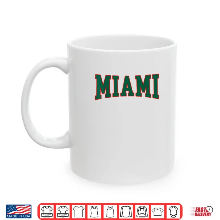 Miami Throwback Design Print Classic Shirt 3 Mug Miami Throwback Design Print Classic Shirt