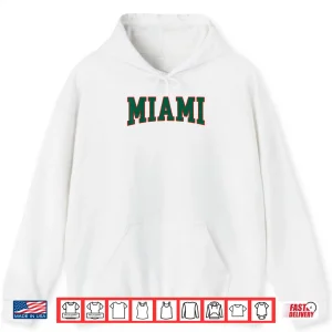 Hoodie Miami Throwback Design Print Classic Shirt