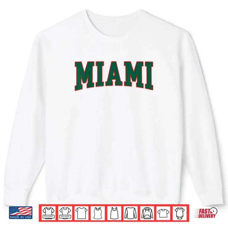Miami Throwback Design Print Classic Shirt 1 Sweatshirt Miami Throwback Design Print Classic Shirt