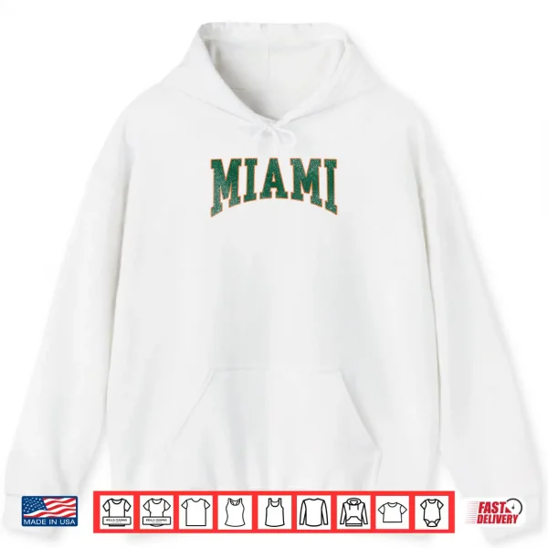 Miami Florida FL Vintage Athletic Sports Shirt 2 Hoodie Miami Florida FL Vintage Athletic Sports Shirt
