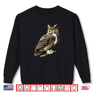 Sweatshirt Great Horned Owl Shirt