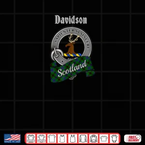 Design Davidson Scottish Clan Badge Tartan Shirt