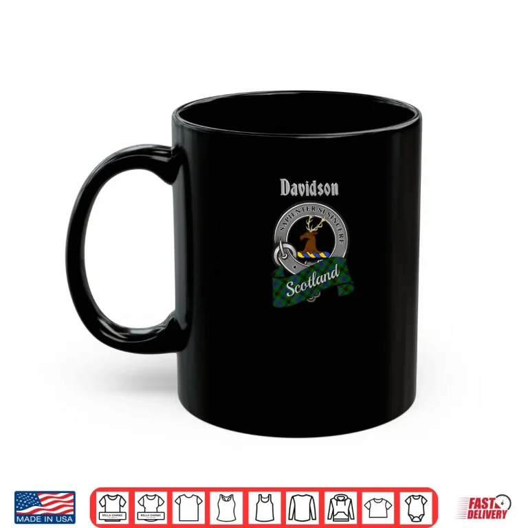 Mug Davidson Scottish Clan Badge Tartan Shirt