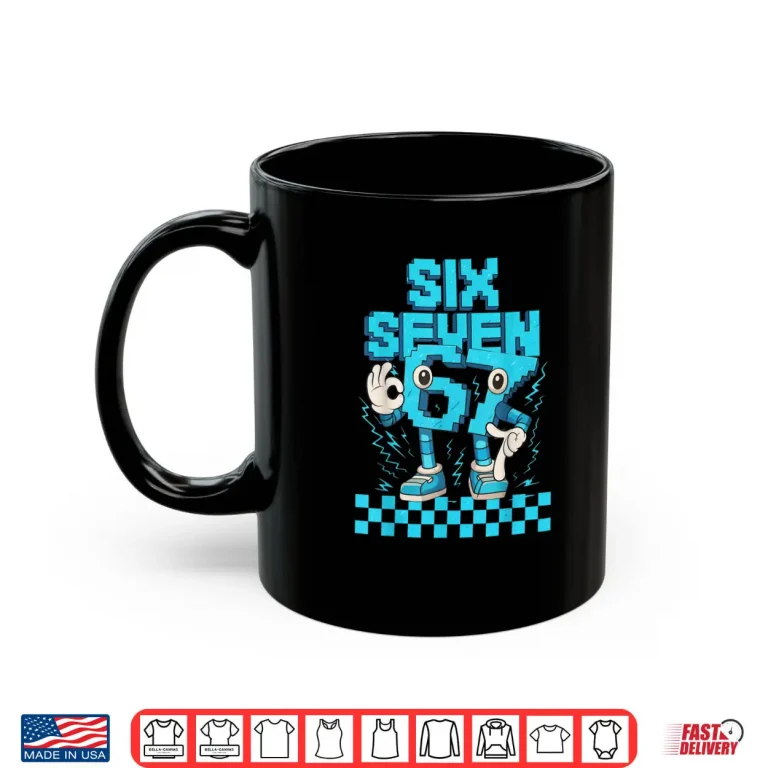 Mug 67 6 7 Six Seven Meme 6 7 Italian Brainrot 67 Boys Gaming Shirt