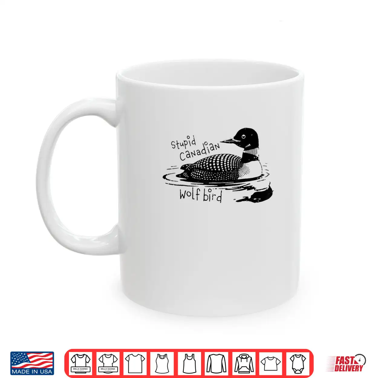 Stupid Canadian Wolf Bird Sarcastic Animal LGBT Gay Pride Shirt Stupid Canadian Wolf Bird Sarcastic Animal LGBT Gay Pride Shirt