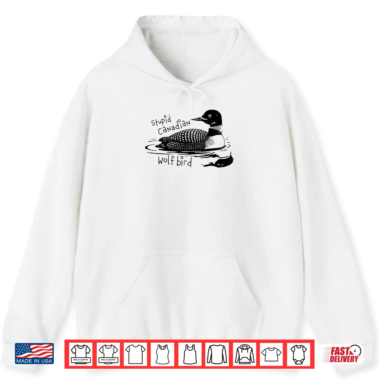 Stupid Canadian Wolf Bird Sarcastic Animal LGBT Gay Pride Shirt Stupid Canadian Wolf Bird Sarcastic Animal LGBT Gay Pride Shirt