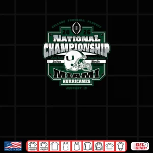 Design Miami Hurricanes CFP National Championship 2026 Icon Orange Shirt 1