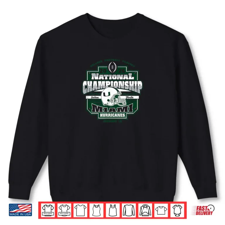 Sweatshirt Miami Hurricanes CFP National Championship 2026 Icon Orange Shirt 1