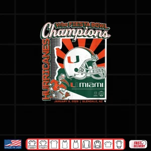 Design Miami Football CFP Fiesta Bowl Champions Shirt 1