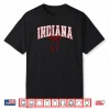 Indiana Vintage Athletic Sports Red Coquette Bow 80s 90s Shirt