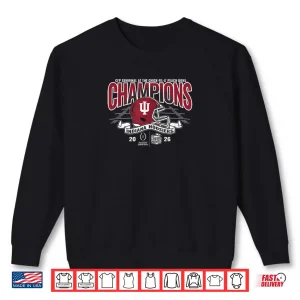 Sweatshirt Indiana Hoosiers Peach Bowl Champs 2026 CFP Semifinal Black Shirt