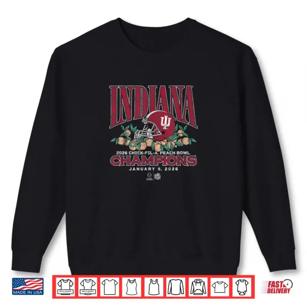 Indiana Football CFP Peach Bowl Champions Shirt 1 Sweatshirt Indiana Football CFP Peach Bowl Champions Shirt