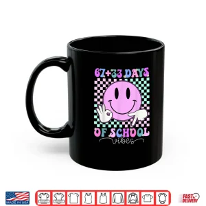 Mug Retro Groovy 67 33 Days of School 100th Day Kids Boys Girls Shirt