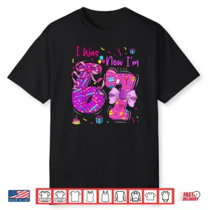 I was 6 Now I’m 7 Birthday 7 Years Old Coquette Bow Shirt