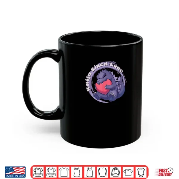 Godzilla Kaiju Sized Love Cute Cuddly Heart Valentine's Day Shirt 3 Mug Godzilla Kaiju Sized Love Cute Cuddly Heart Valentines Day Shirt