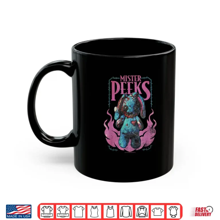 Mug Call of Duty Mister Peeks Zombie Bunny Flames Video Game Shirt