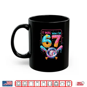 Mug 7th Birthday Boys I was 6 Now Im 7 Baseball Ice Cream Drip Shirt