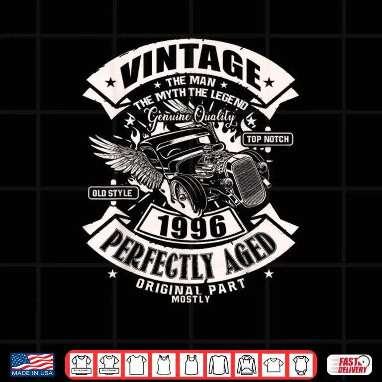 Design 30th Birthday Gift Man Myth Legend 1996 30 Years Old Shirt