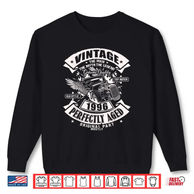 Sweatshirt 30th Birthday Gift Man Myth Legend 1996 30 Years Old Shirt