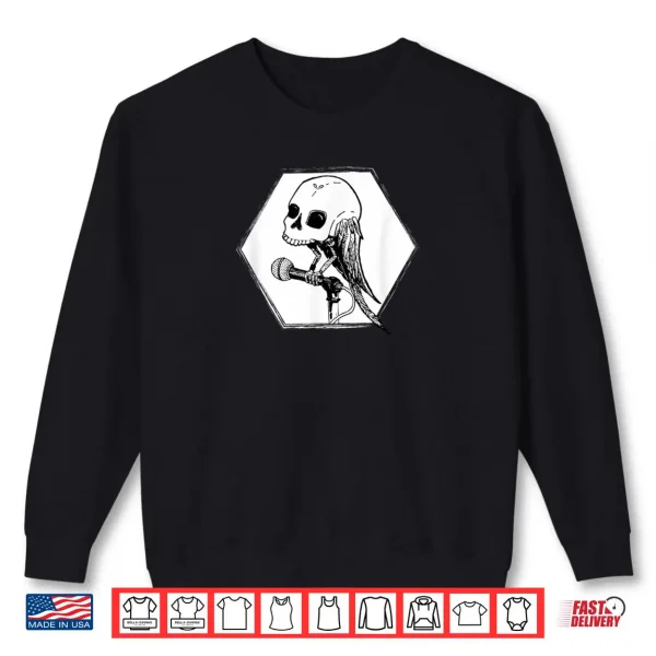 Sweatshirt Skull Bird on The Mic Shirt