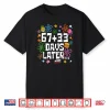 One Hundred 67 33 Days Later Funny 100th Day of School Meme Shirt