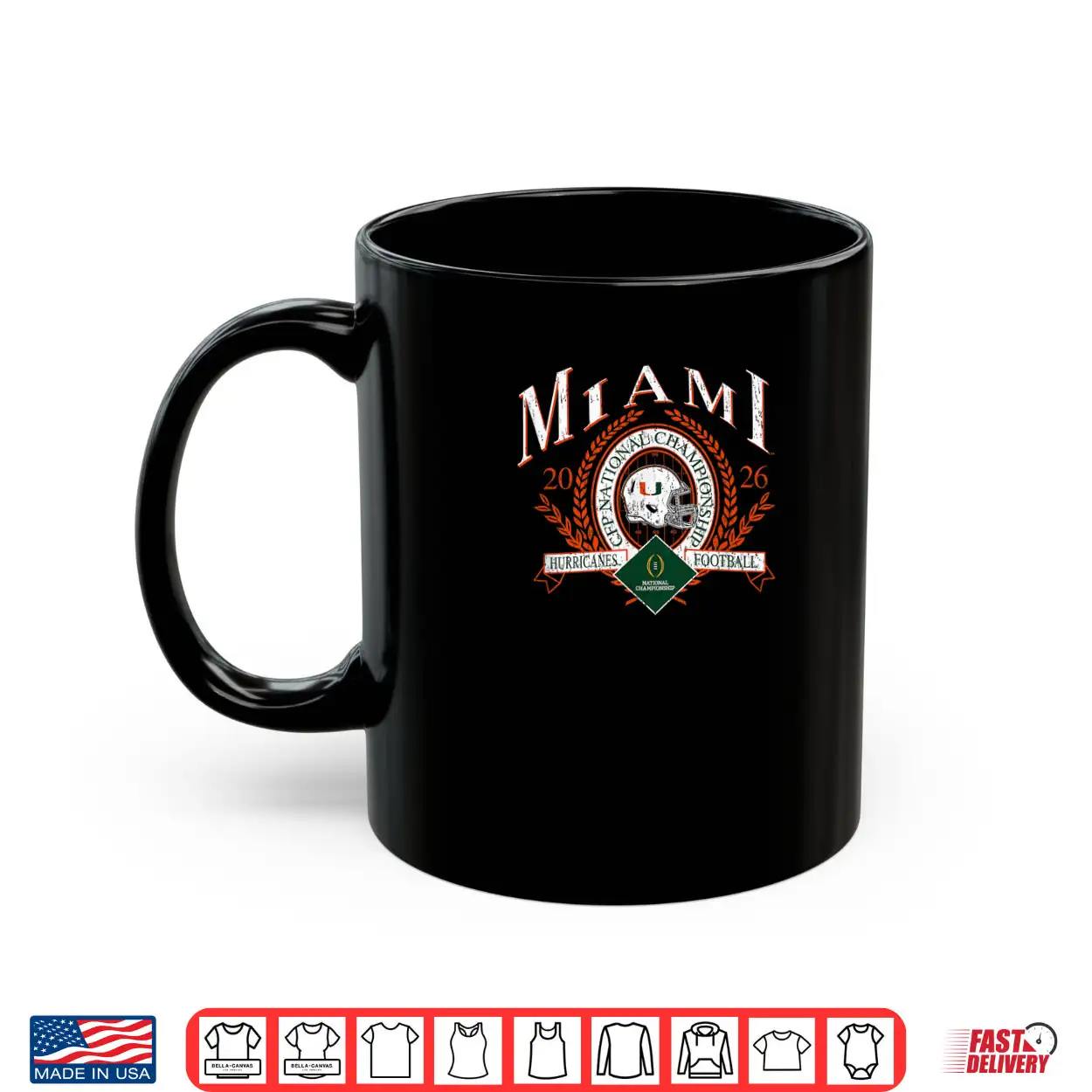 Miami Hurricanes National Championship CFP 2026 Retro Black Shirt Miami Hurricanes National Championship CFP 2026 Retro Black Shirt