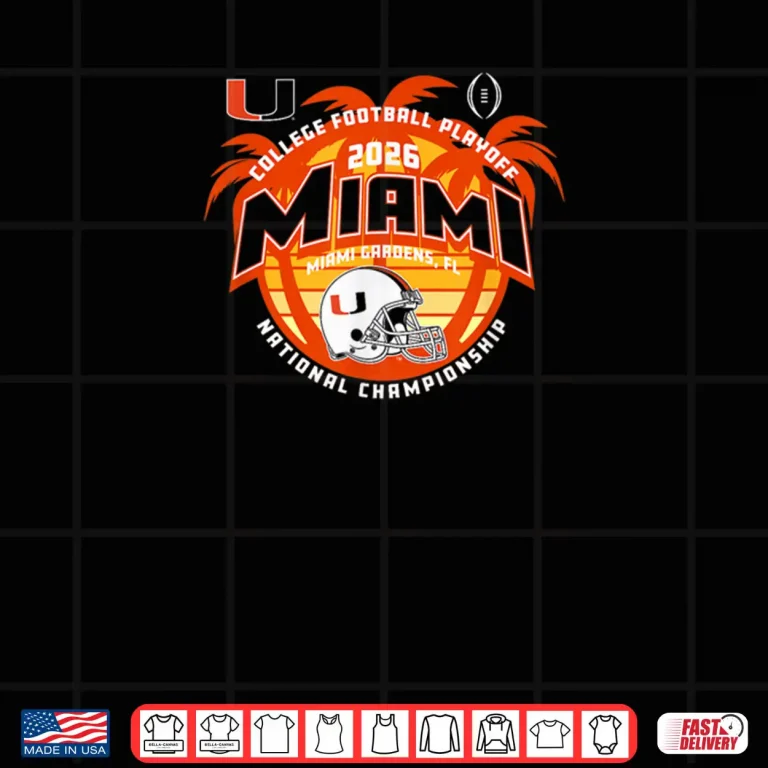 Miami Hurricanes National Championship CFP 2026 Green Shirt 4 Design Miami Hurricanes National Championship CFP 2026 Green Shirt
