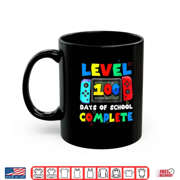 Level 100 Days of School Complete Gamer Video Games Boys Shirt 3 Mug Level 100 Days of School Complete Gamer Video Games Boys Shirt