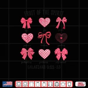 Design Fruit of The Spirit Christian Hearts Valentines Day Shirt 2