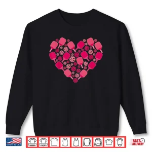 Sweatshirt Cute Pickleball Heart Valentines Day Pickleball Lover Women Shirt