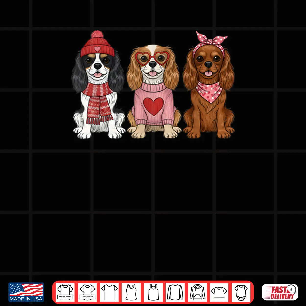 Cute Cavalier King Charles Spaniel Valentine Dog Shirt Cute Cavalier King Charles Spaniel Valentine Dog Shirt