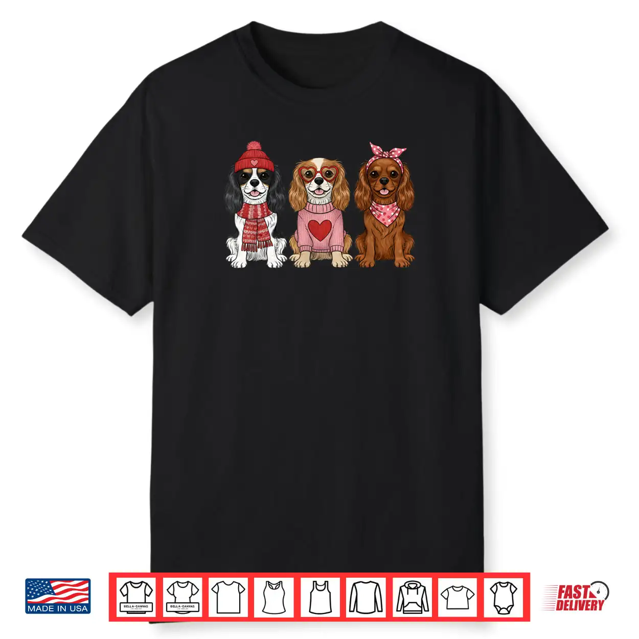 Cute Cavalier King Charles Spaniel Valentine Dog Shirt Cute Cavalier King Charles Spaniel Valentine Dog Shirt