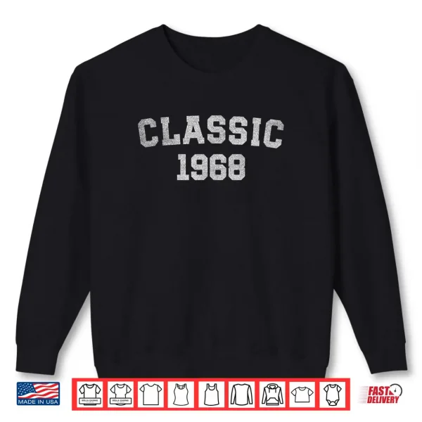 Sweatshirt Classic 1968 58th Birthday Men Women 58 Years Old Retro Shirt