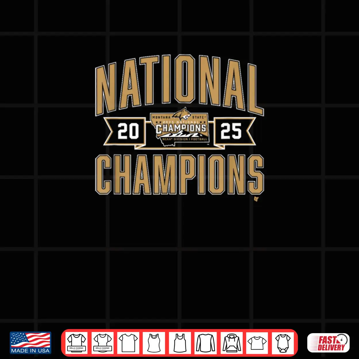 Montana State Football 2025 FCS National Champions NCAA Shirt Montana State Football 2025 FCS National Champions NCAA Shirt