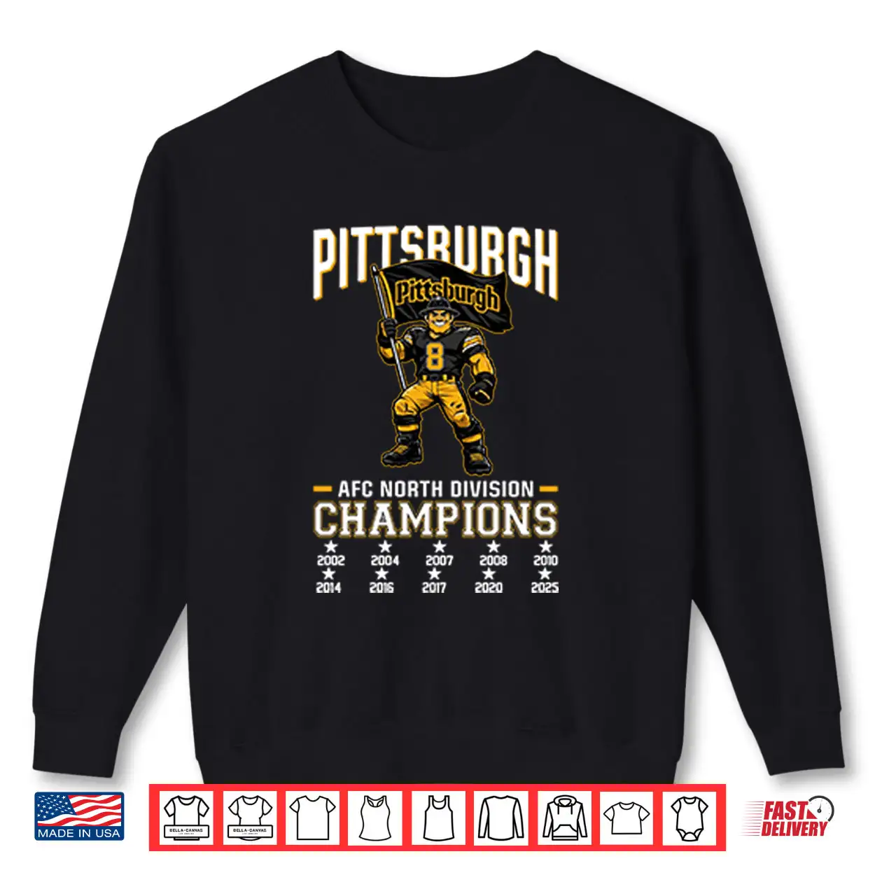 Pittsburgh Football 2025 AFC North Division Champs Shirt Pittsburgh Football 2025 AFC North Division Champs Shirt