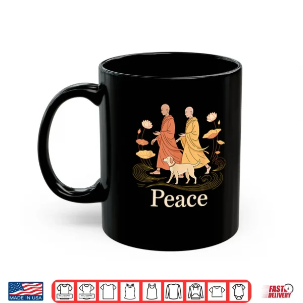 Mug Peace Walking Buddhist Monks Shirt