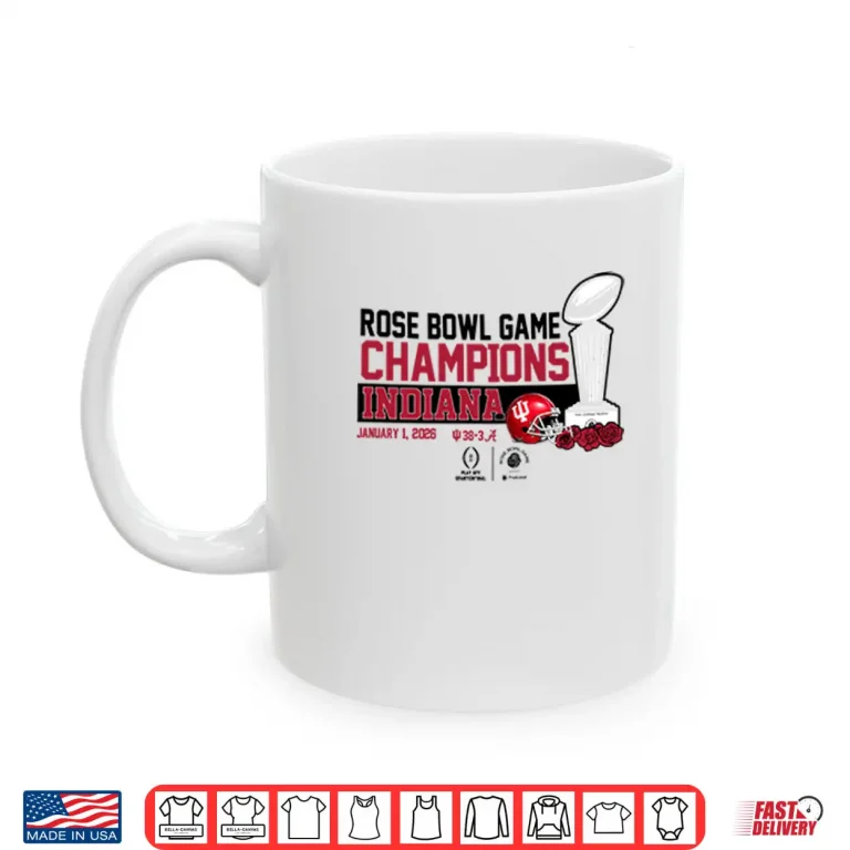 Indiana Football 2026 CFP Rose Bowl Champions Shirt 3 Mug Indiana Football 2026 CFP Rose Bowl Champions Shirt