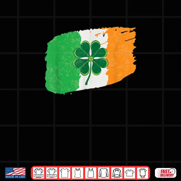 Design Vintage Irish Flag shamrock Happy St Patty day Vintage Shirt