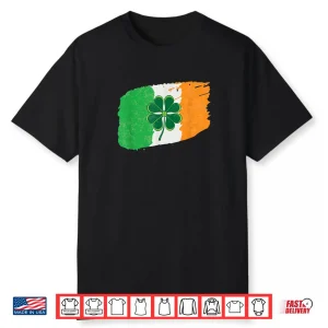 Vintage Irish Flag shamrock Happy St Patty day Vintage Shirt